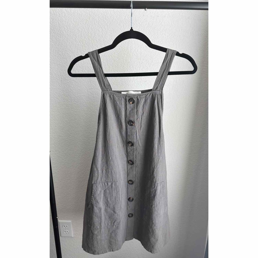 Kids Size The Impeccable Pig Charcoal Button-Down Dress